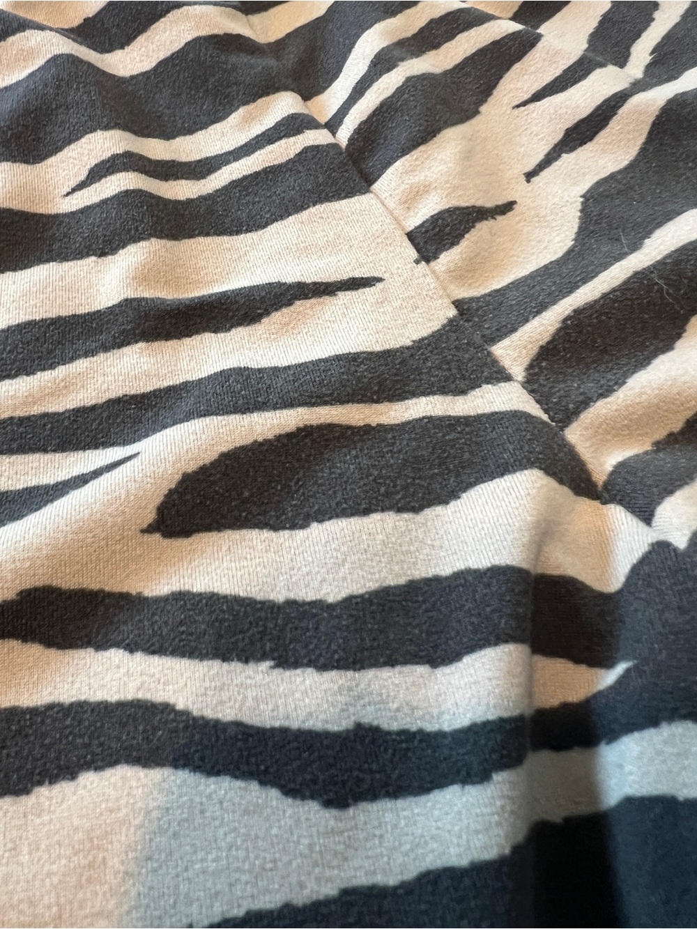American Eagle Zebra Print High-Waist Bike Shorts - Black & Cream size small - Picture 3 of 4